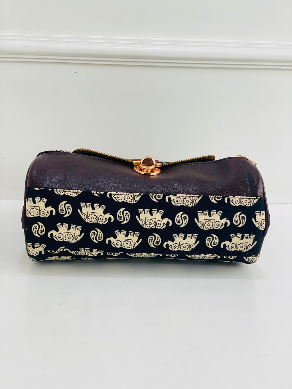 Indigo Elephant Large Satchel Bag