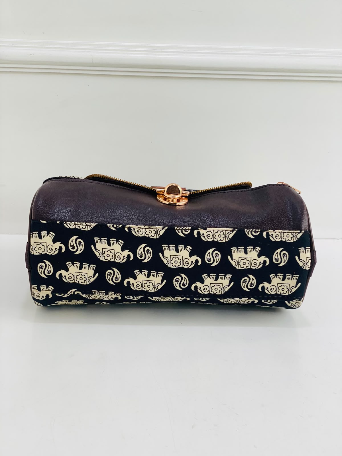 Indigo Elephant Large Satchel Bag