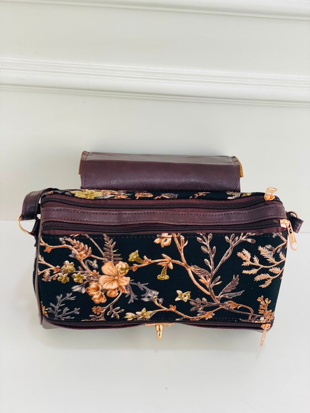 Olive Bloom Large Satchel Bag