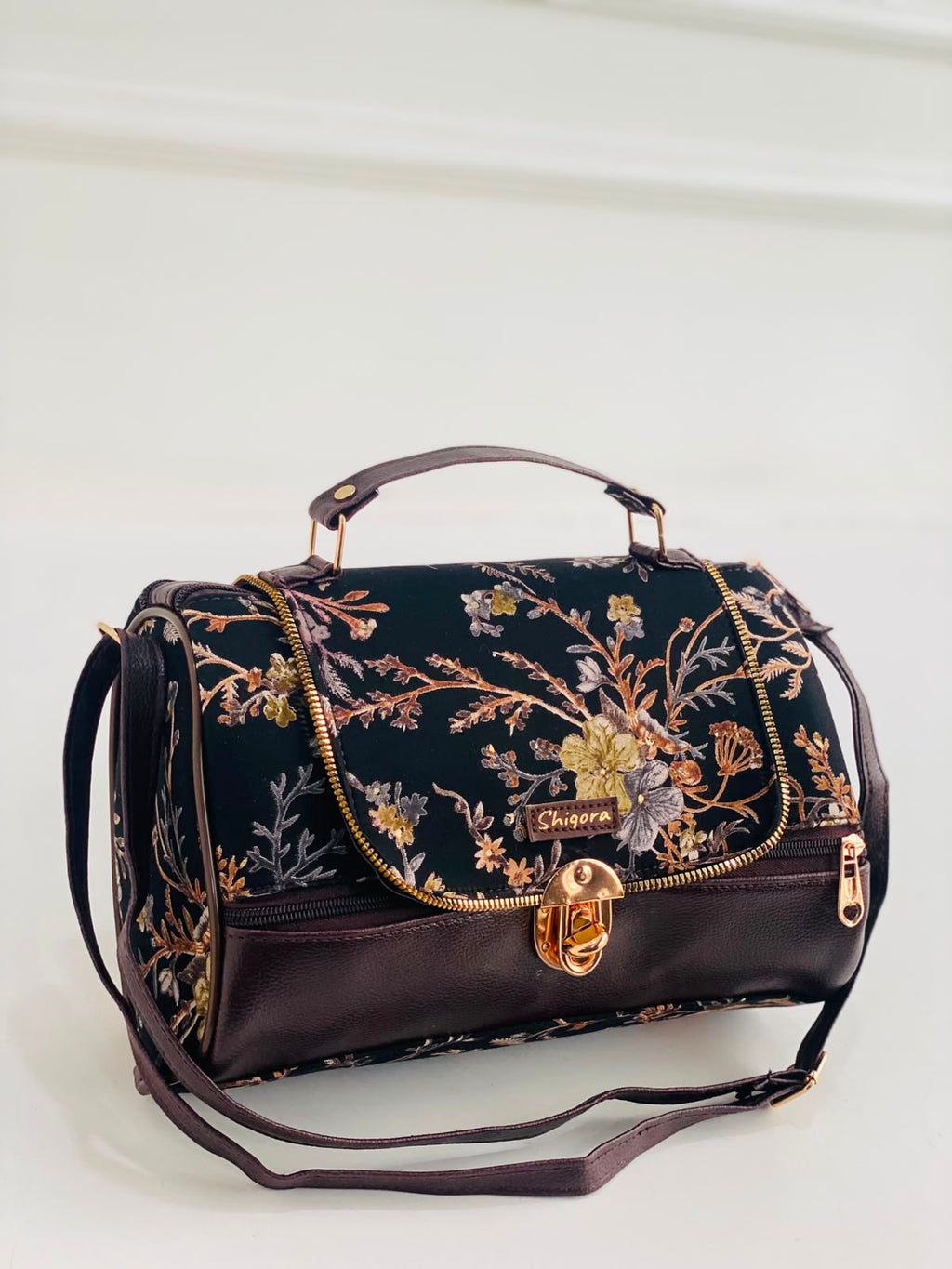 Autumn Bloom Large Satchel Bag