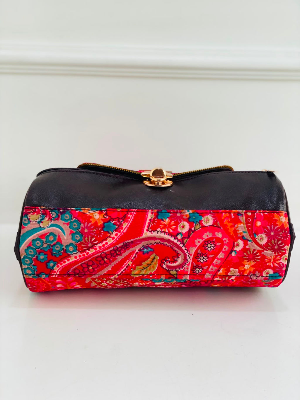 Berry Paisley Large Satchel Bag