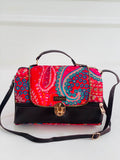 Berry Paisley Large Satchel Bag