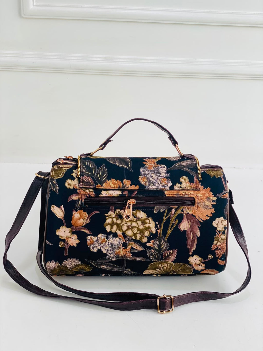 Olive Bloom Large Satchel Bag