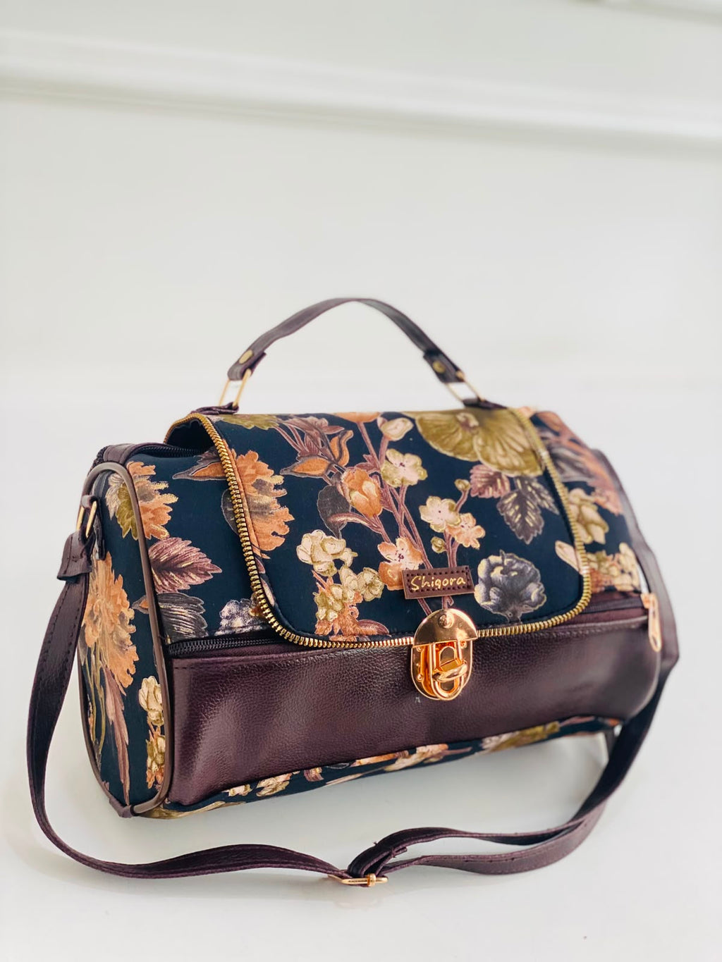 Olive Bloom Large Satchel Bag
