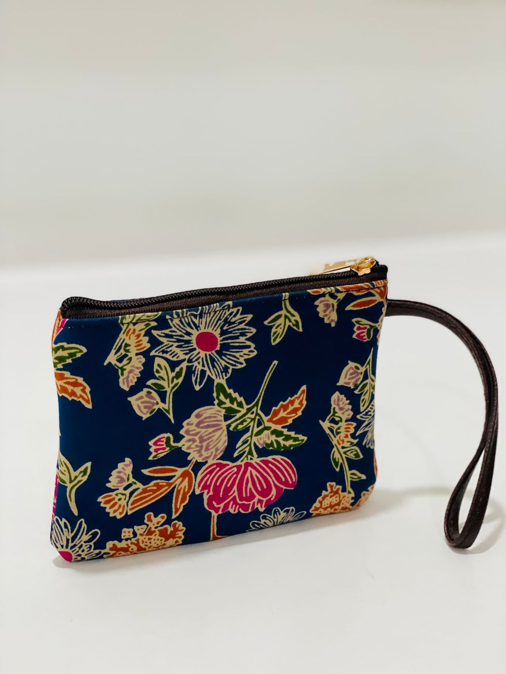 Navy Bloom Spacious Laptop Bag