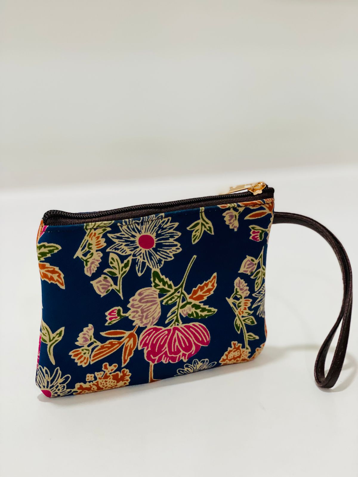 Navy Bloom Spacious Laptop Bag