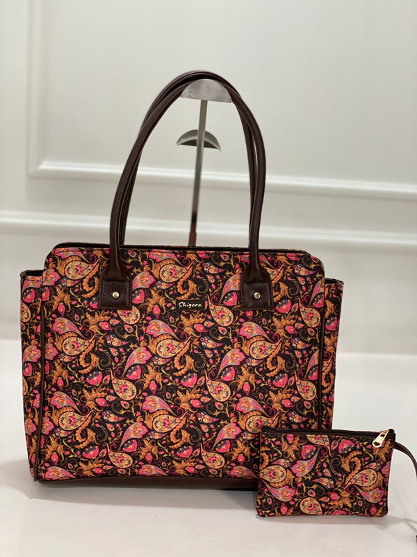Royal Paisley Spacious Laptop Bag