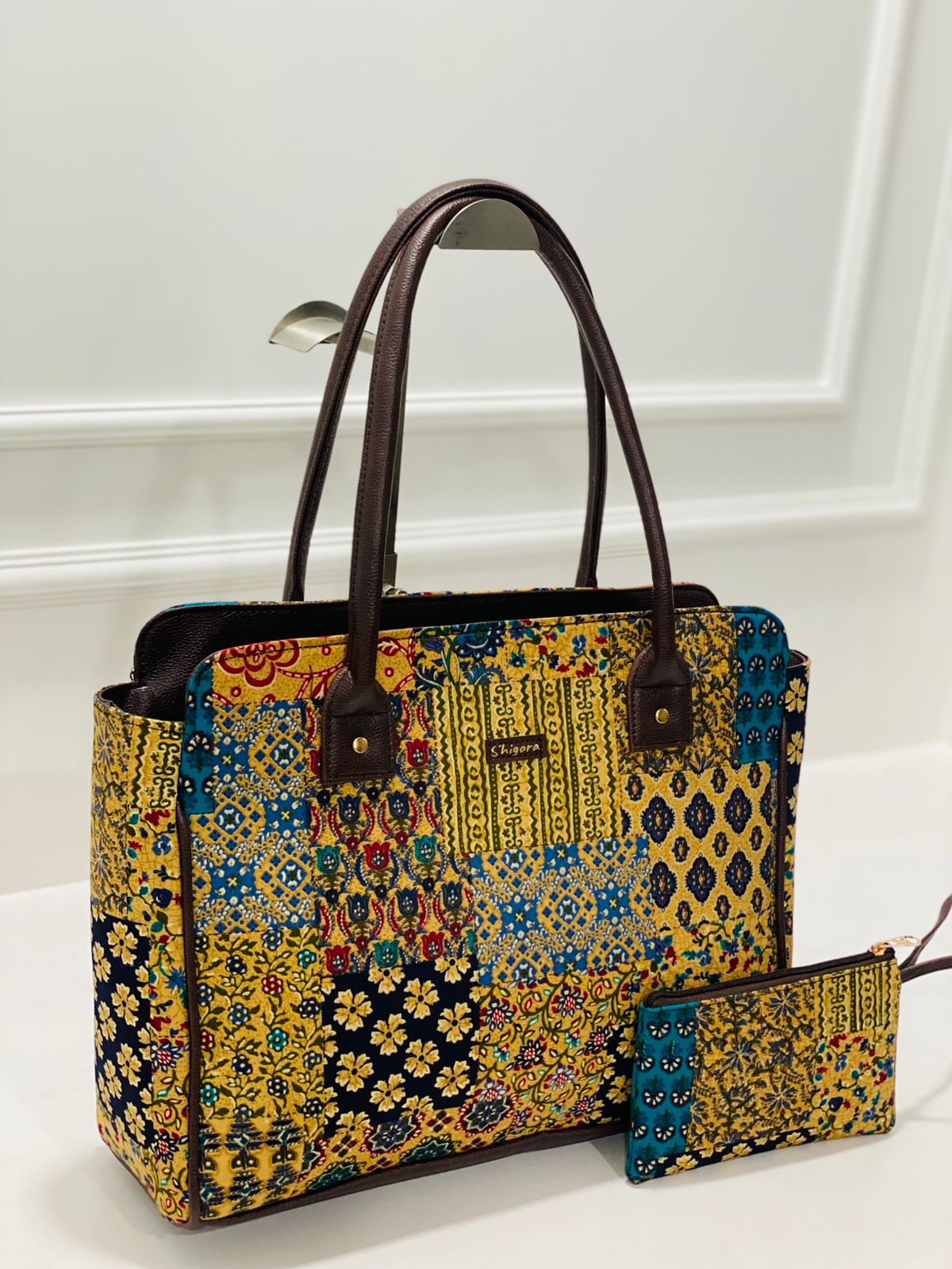 Tropical Bloom Statement Laptop Bag