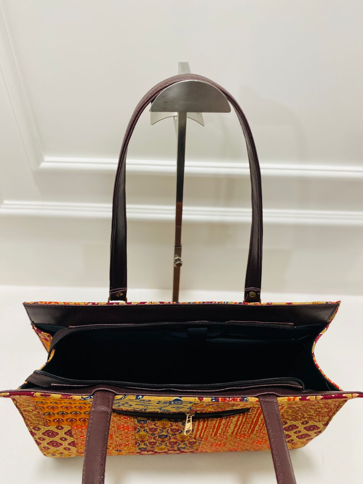 Vintage Patchwork Statement Laptop Bag