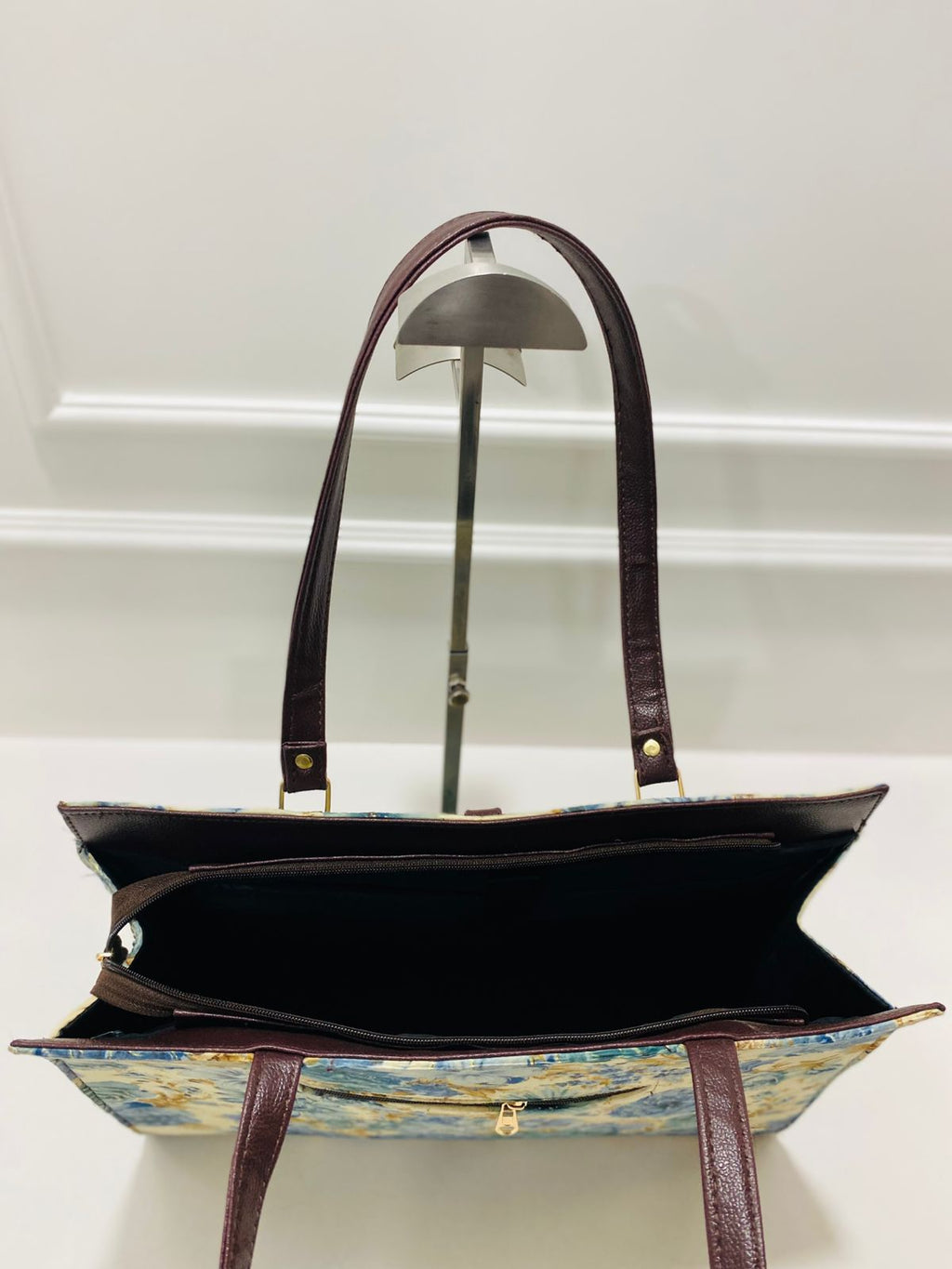 Aqua Blue Statement Laptop Bag