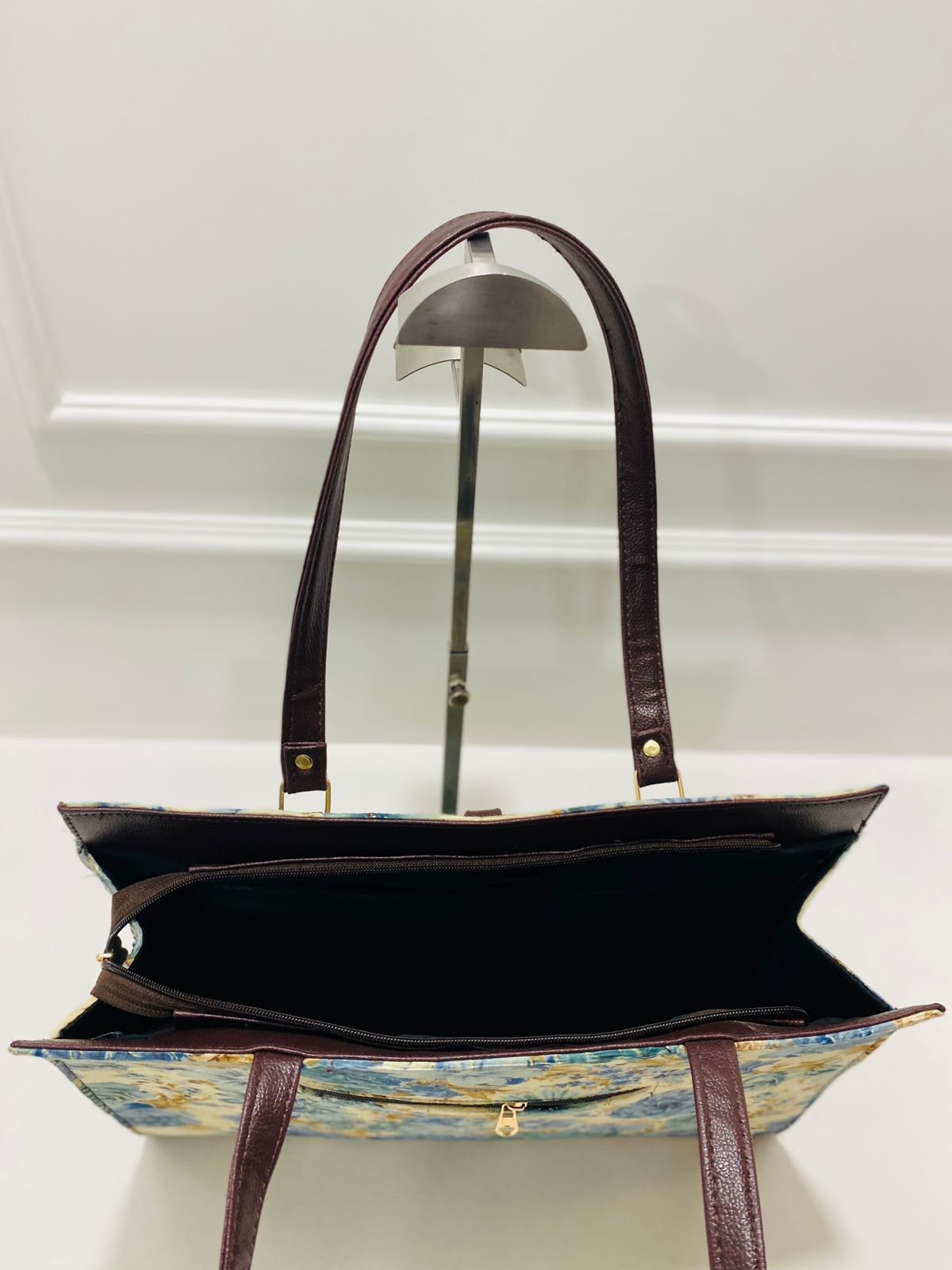 Aqua Blue Statement Laptop Bag