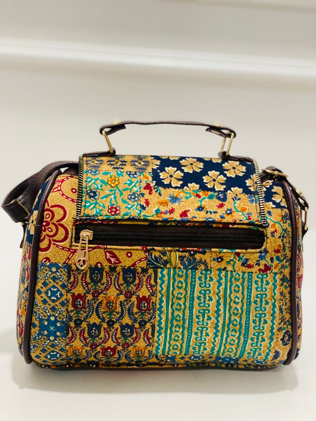 Boho Patchwork Medium Satchel Bag