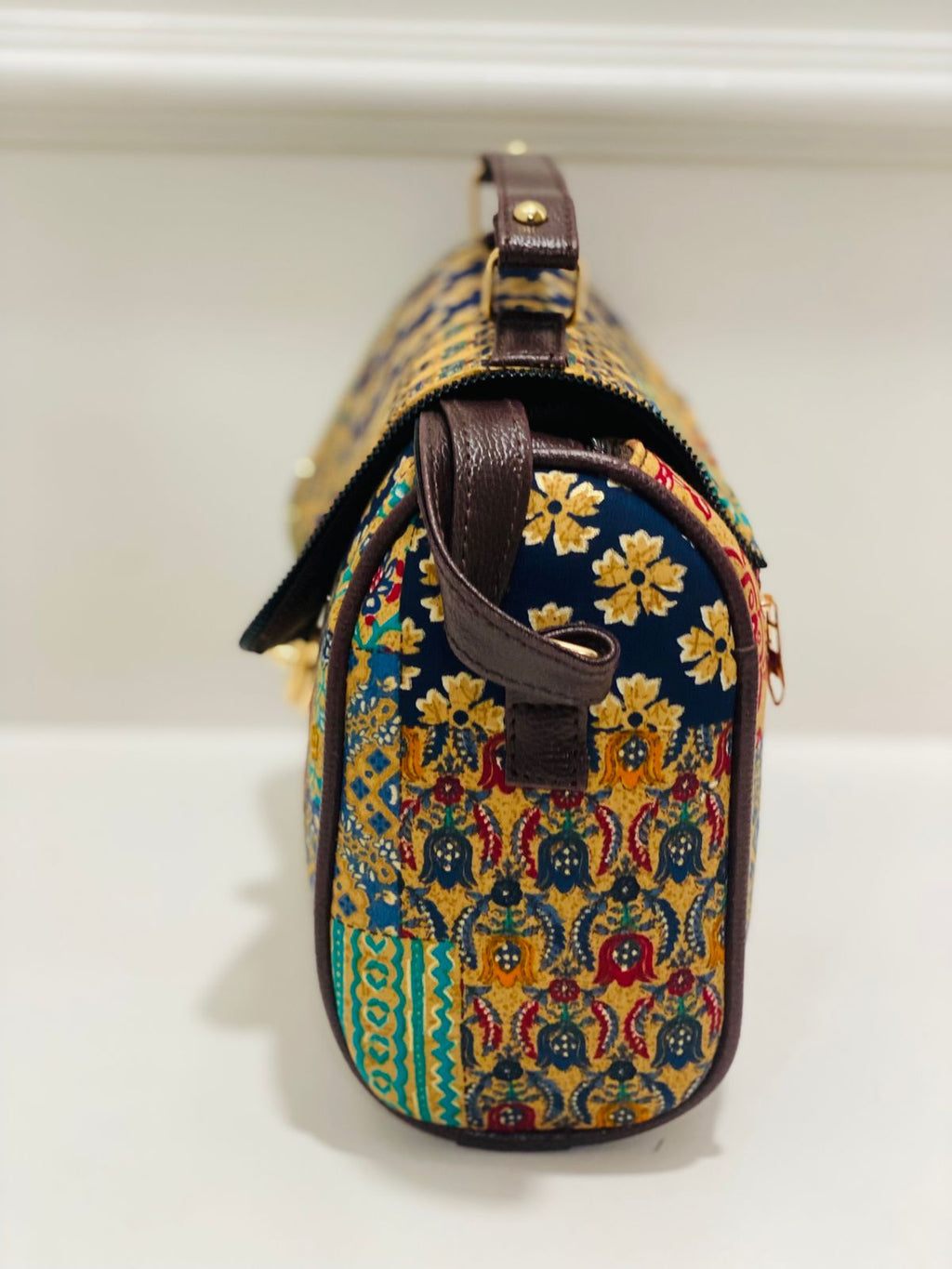Boho Patchwork Medium Satchel Bag