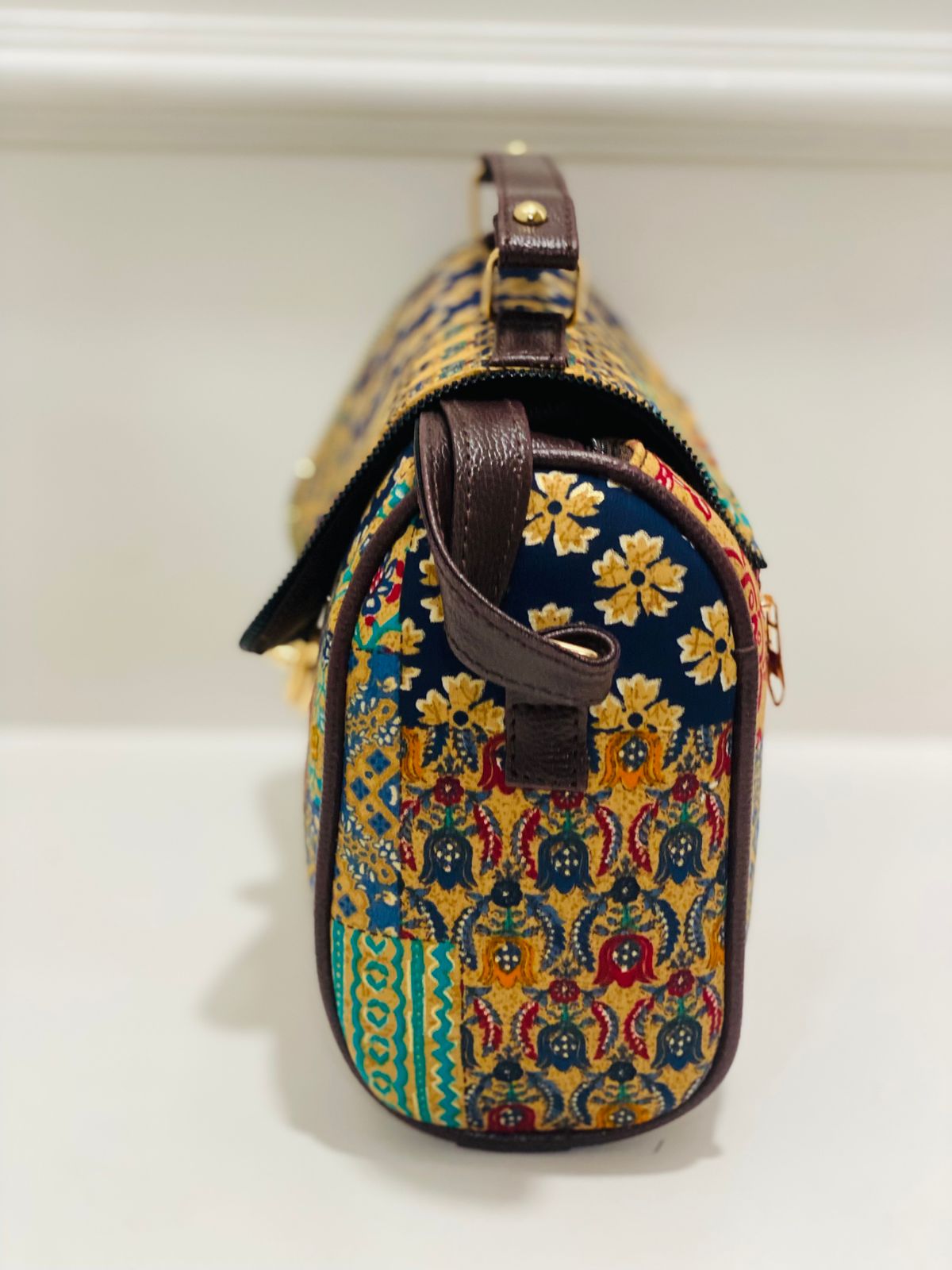 Boho Patchwork Medium Satchel Bag