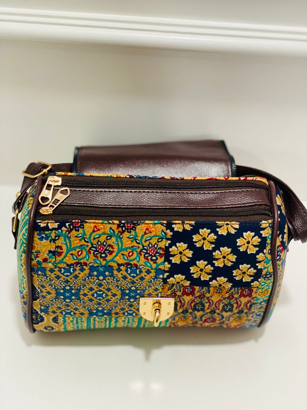 Boho Patchwork Medium Satchel Bag