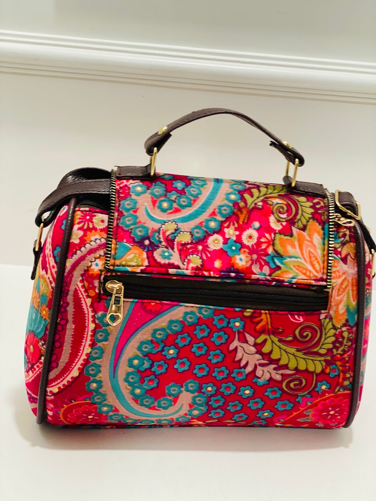 Berry Pink Medium Satchel Bag