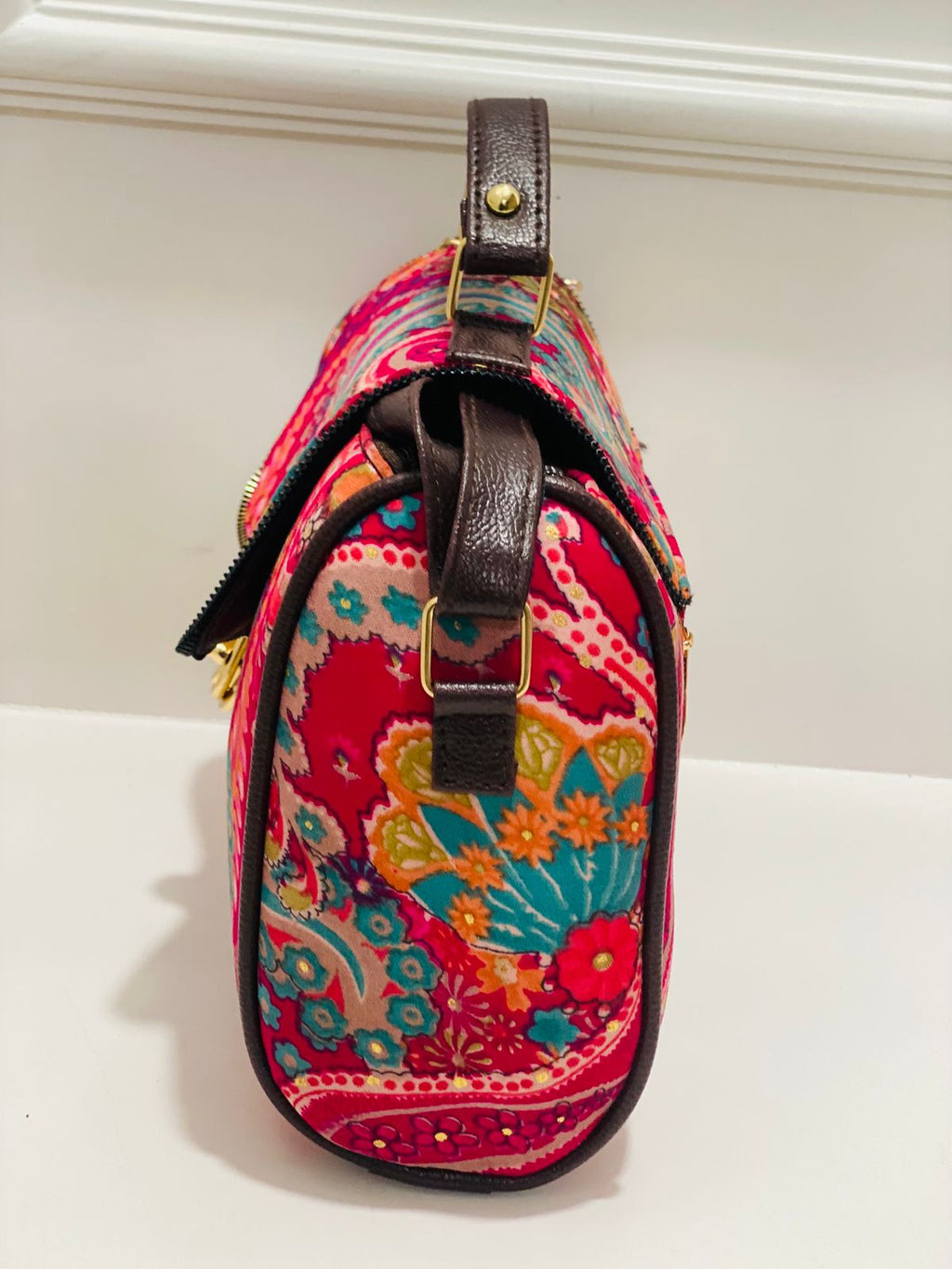 Berry Pink Medium Satchel Bag