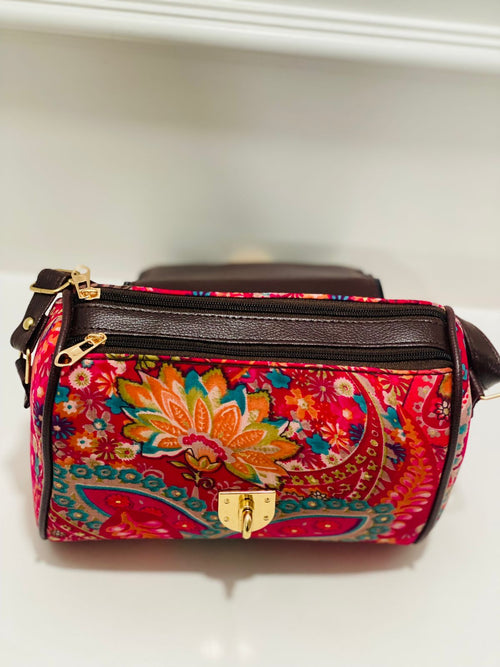 Berry Pink Medium Satchel Bag