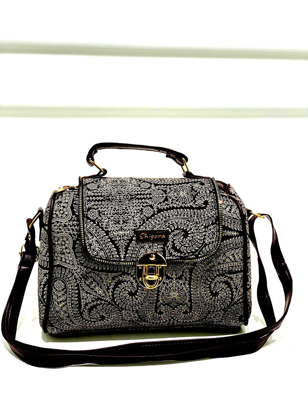 Black Mystic Medium Satchel Bag