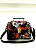 Midnight Rose Medium Satchel Bag