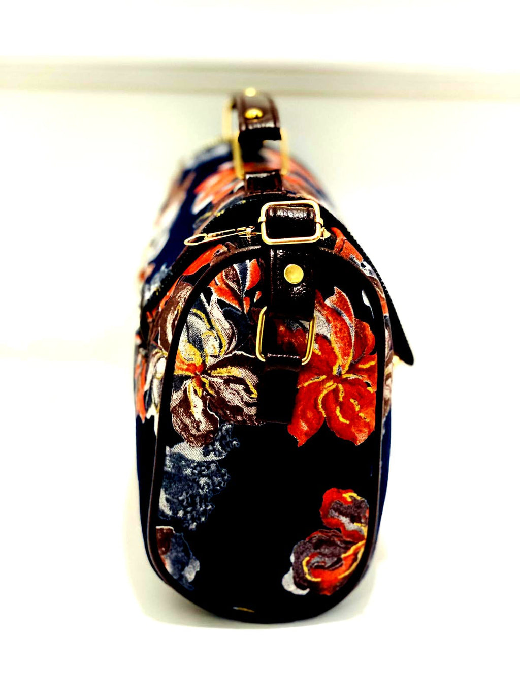 Midnight Rose Medium Satchel Bag