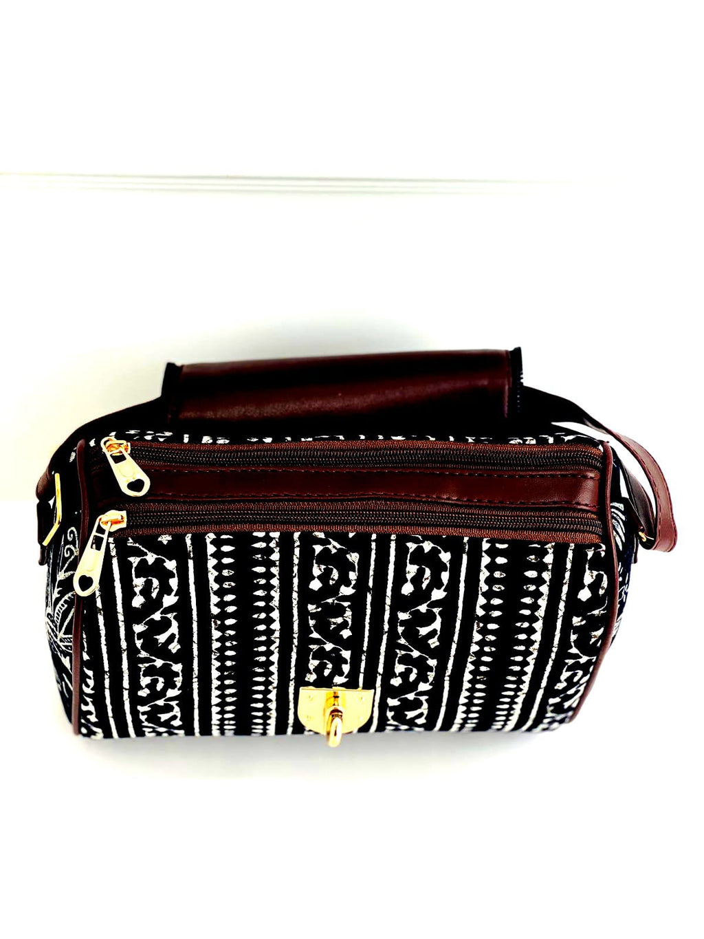 Midnight Bloom Medium Satchel Bag