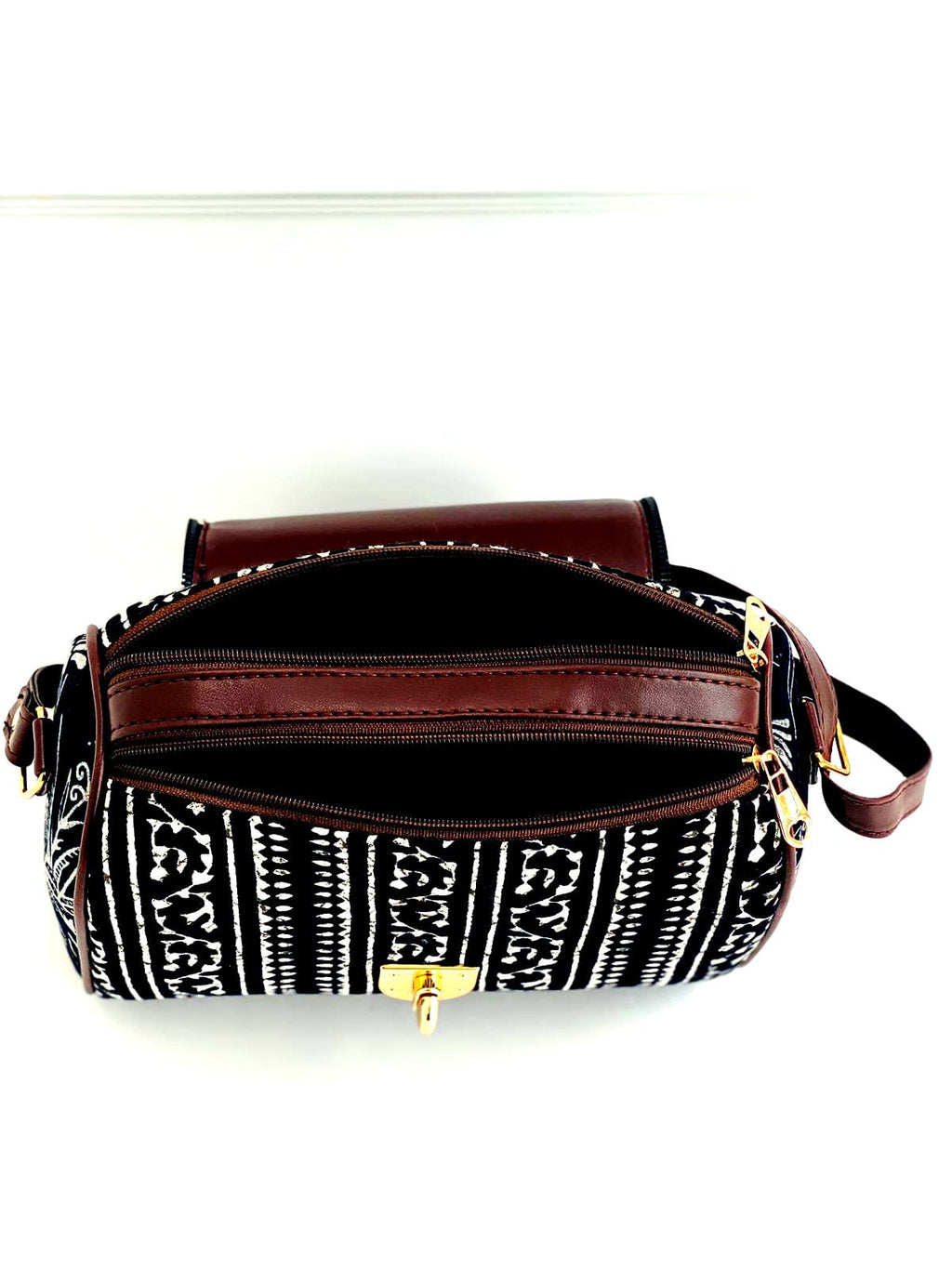 Midnight Bloom Medium Satchel Bag
