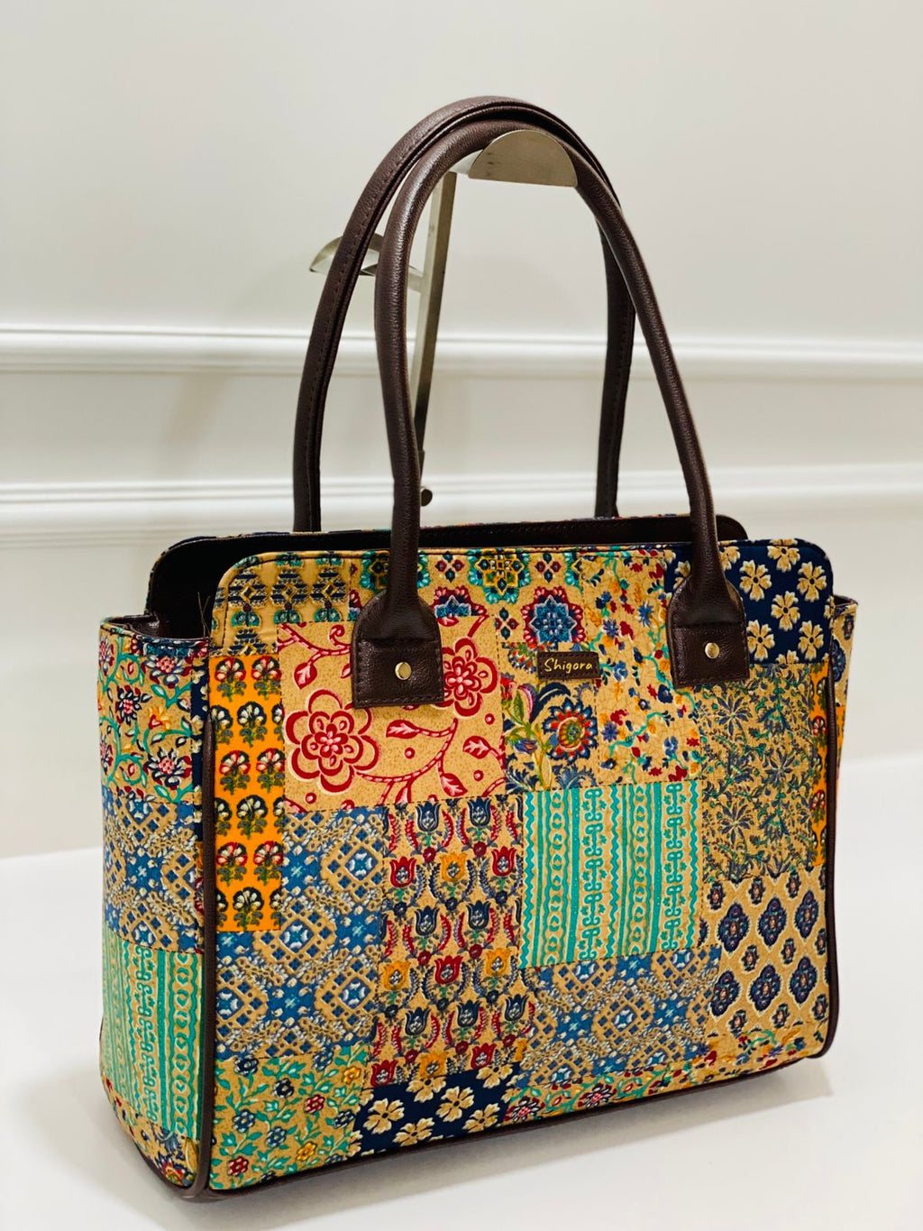 Golden Mosaic Spacious Laptop Bag