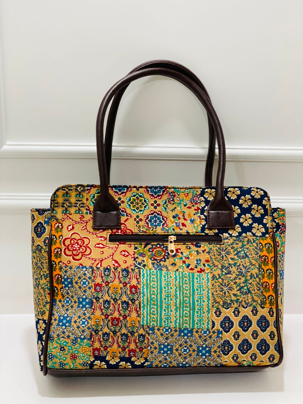 Golden Mosaic Spacious Laptop Bag