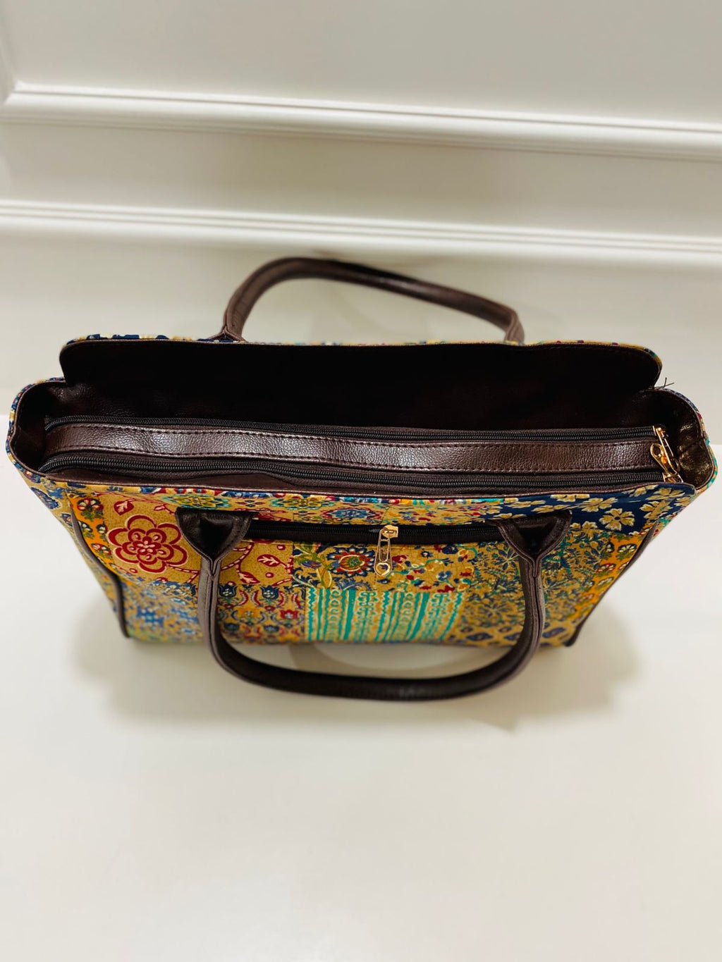 Golden Mosaic Spacious Laptop Bag