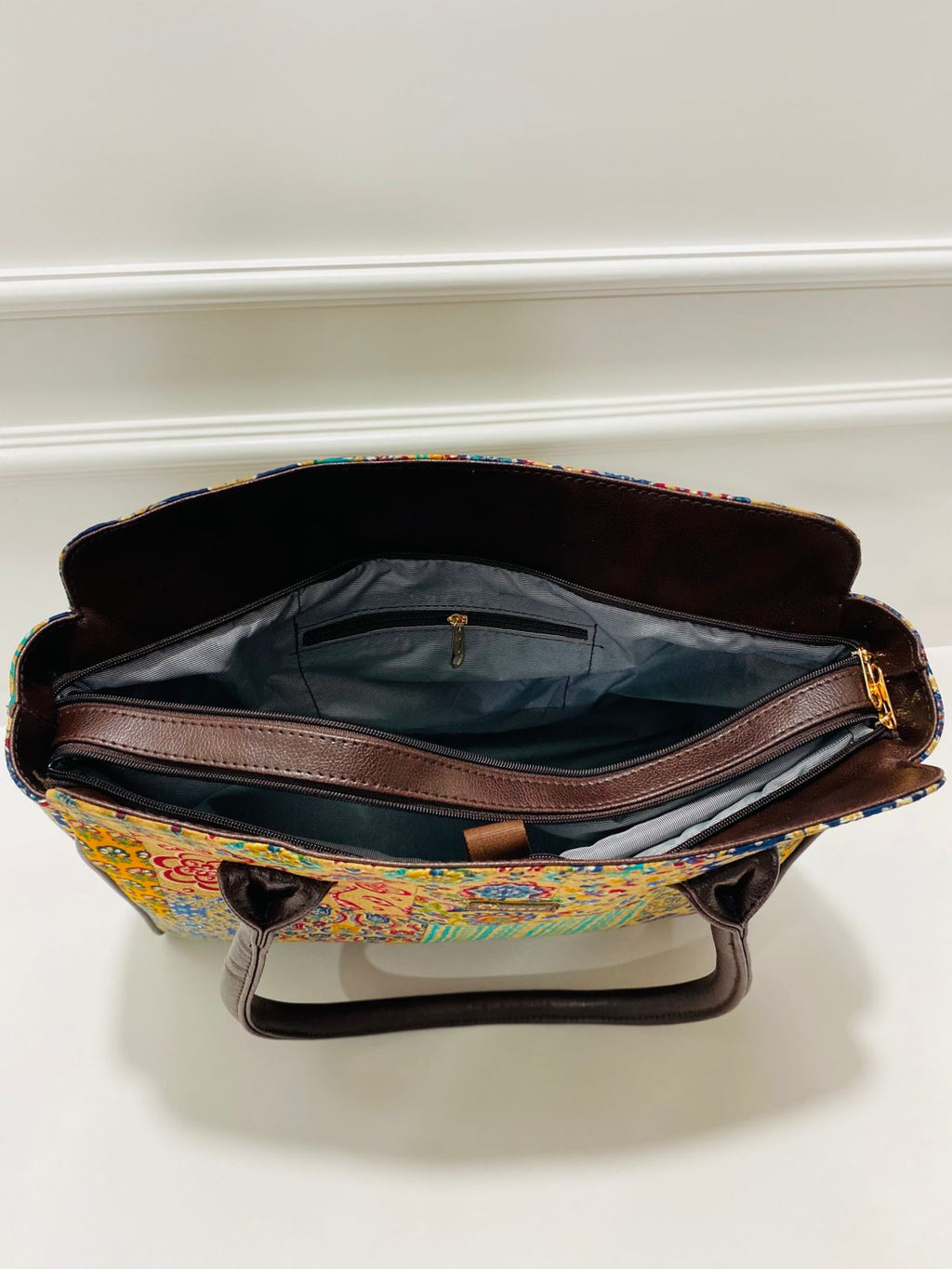 Golden Mosaic Spacious Laptop Bag