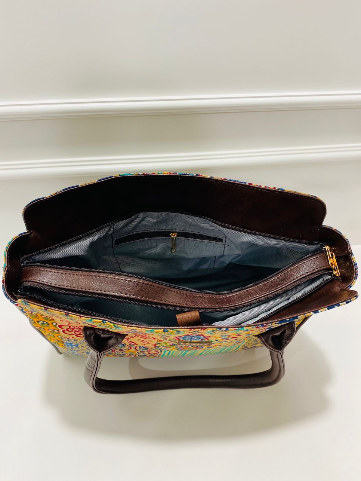 Golden Mosaic Spacious Laptop Bag