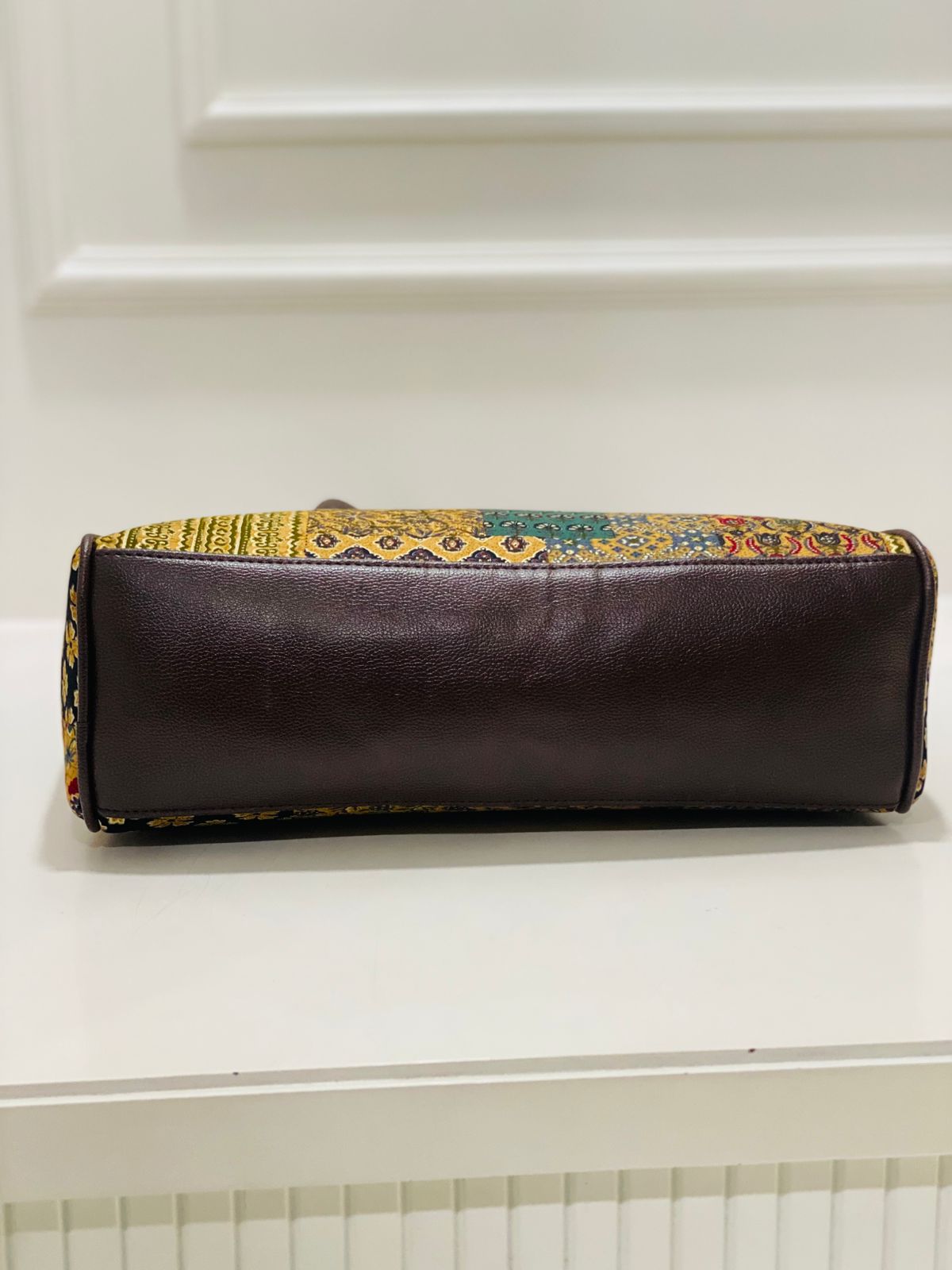 Mustard Mosaic Spacious Laptop Bag