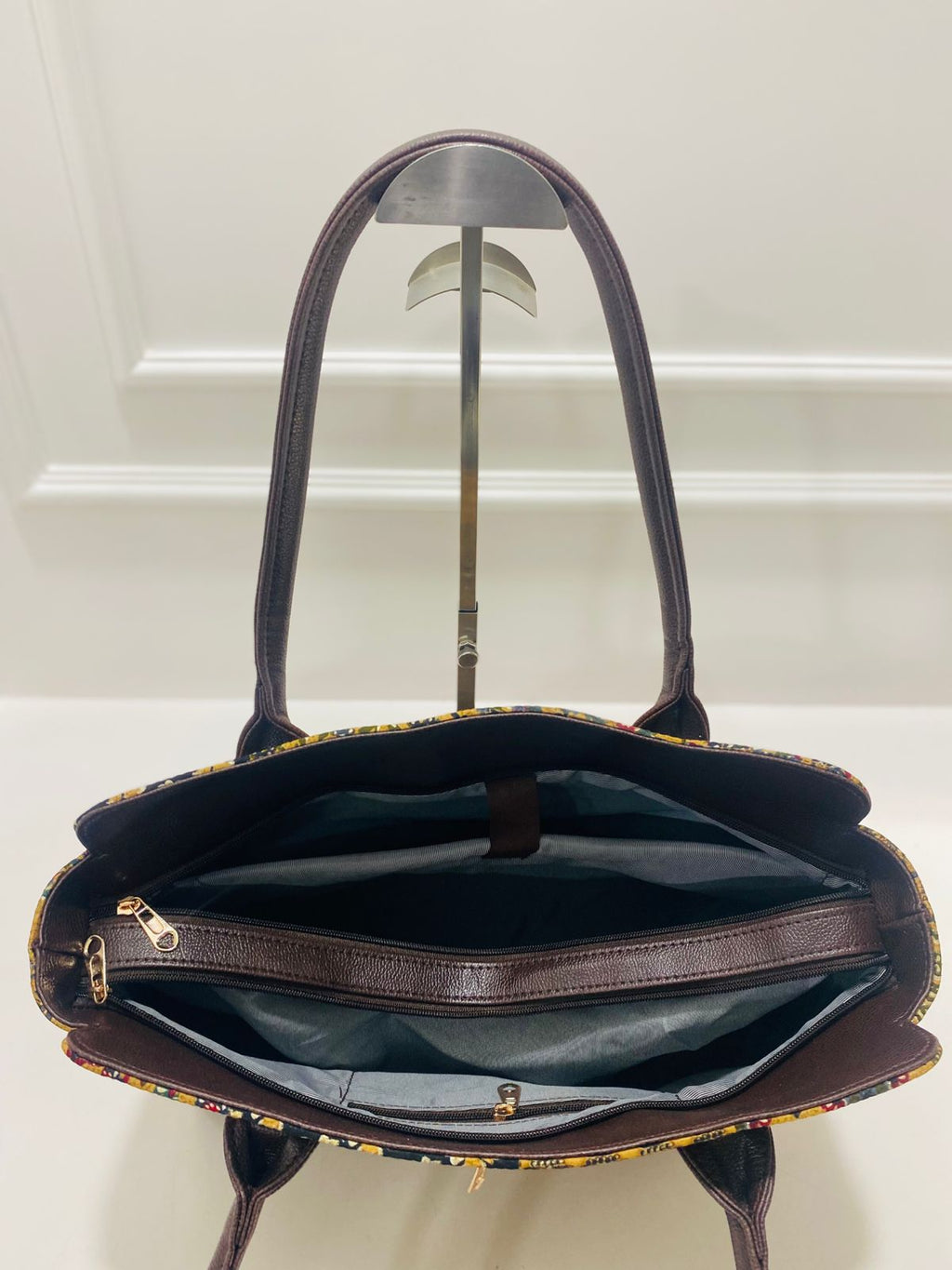 Mustard Mosaic Spacious Laptop Bag