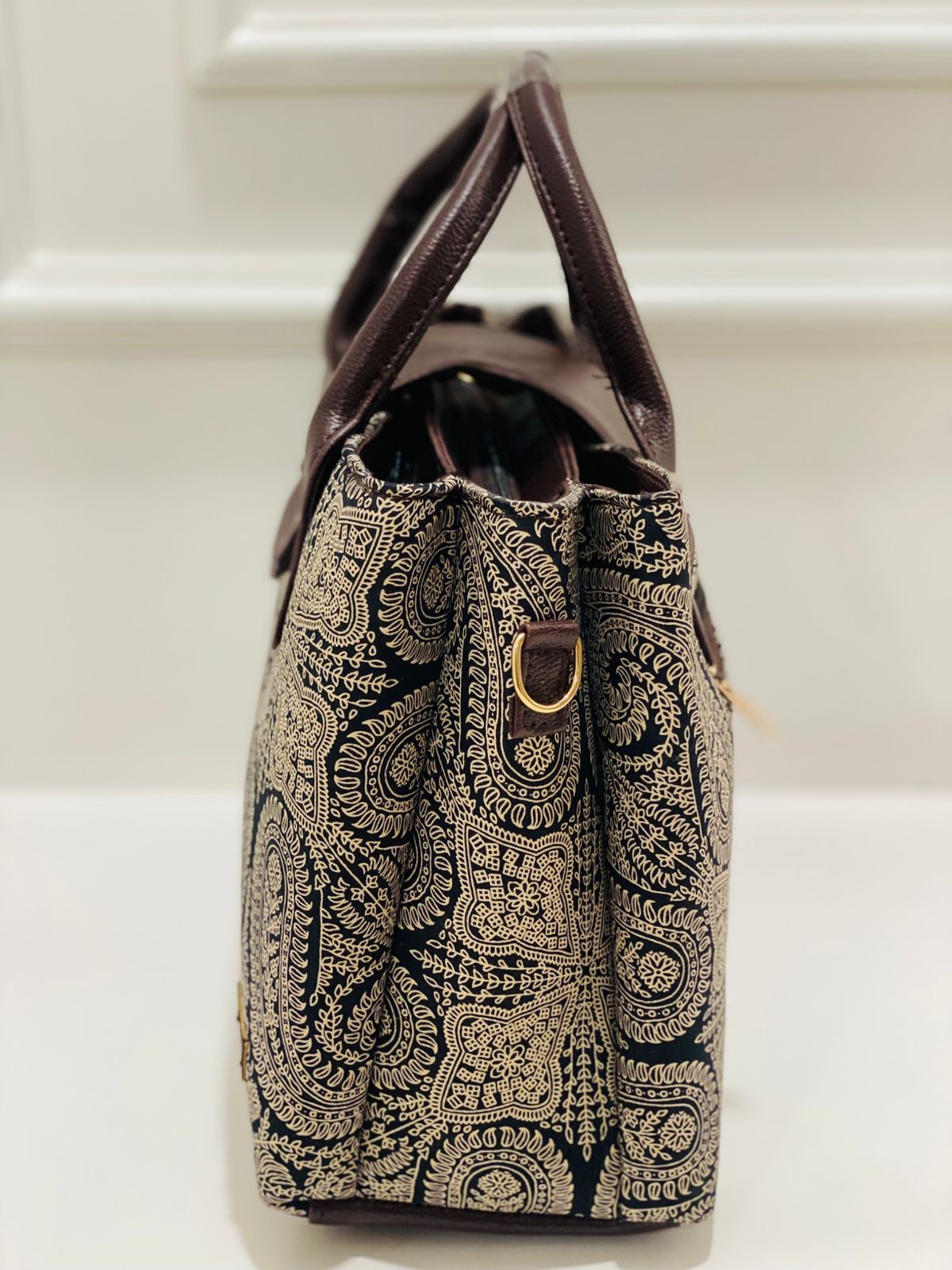 Black Mandala Triple Tier Bag