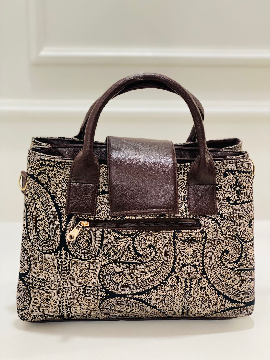 Black Mandala Triple Tier Bag