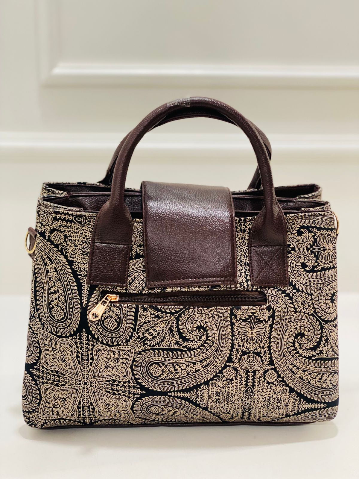 Black Mandala Triple Tier Bag