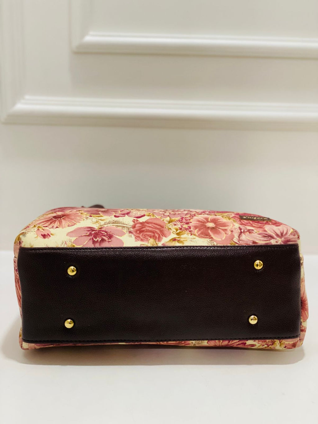 Pink Floral Triple Tier Bag