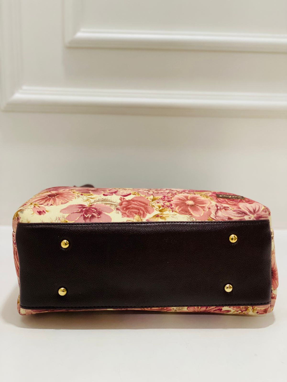 Pink Floral Triple Tier Bag