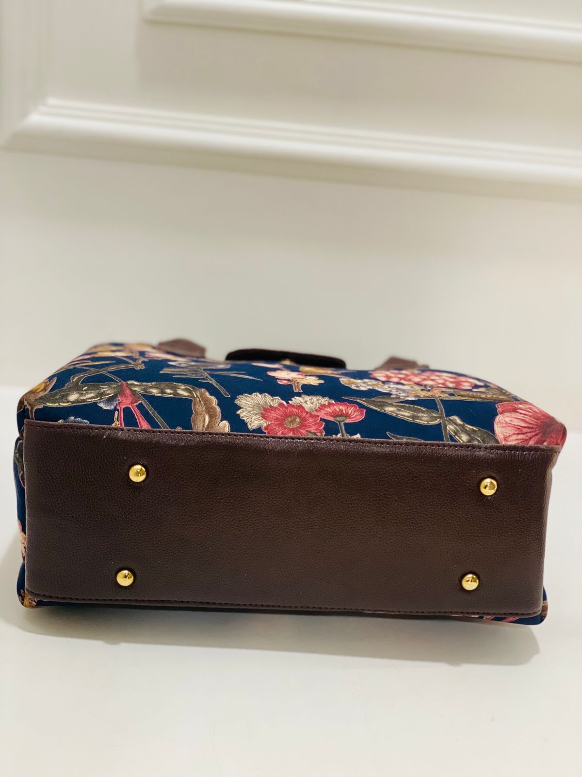 Black  Floral Triple Tier Bag