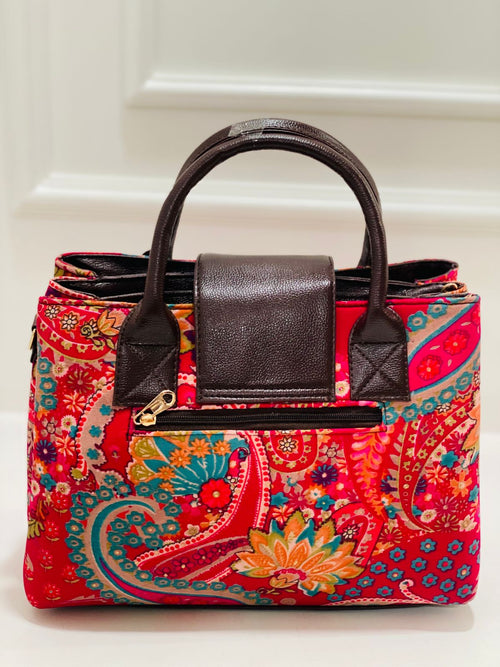 Berry Pink Triple Tier Bag