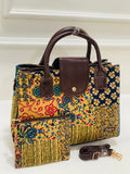 Yellow Floral Triple Tier Bag
