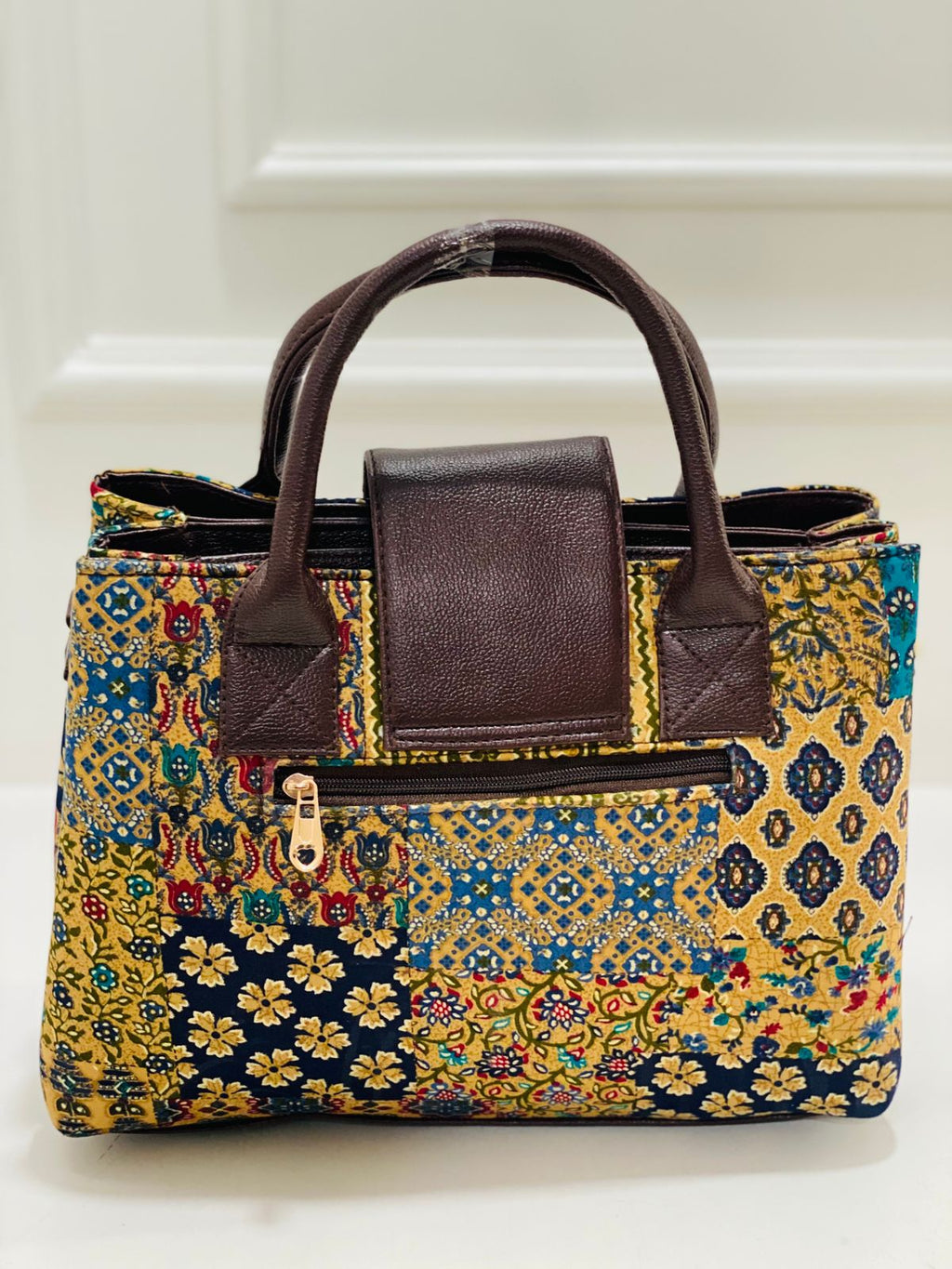Yellow Floral Triple Tier Bag