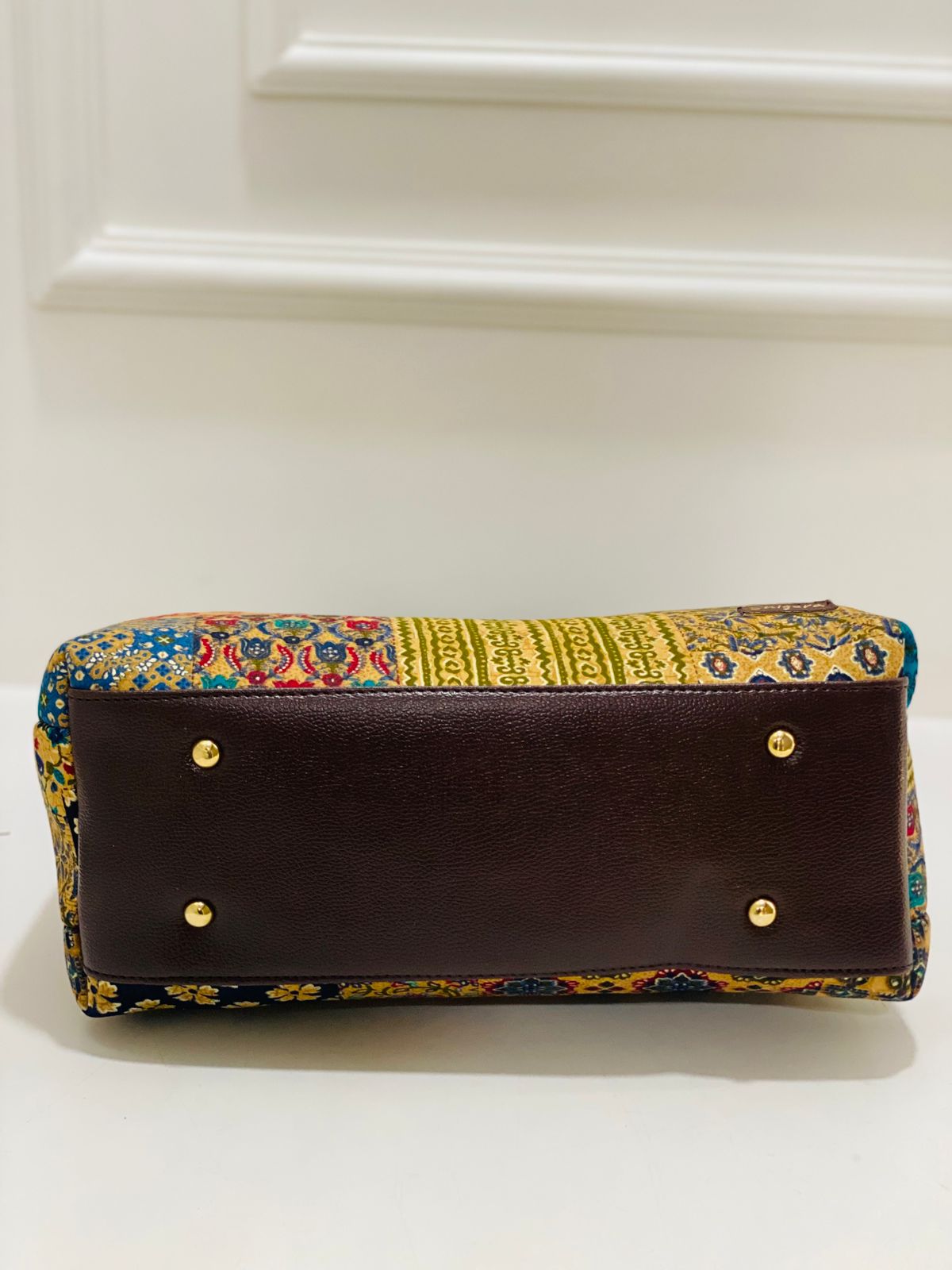 Yellow Floral Triple Tier Bag