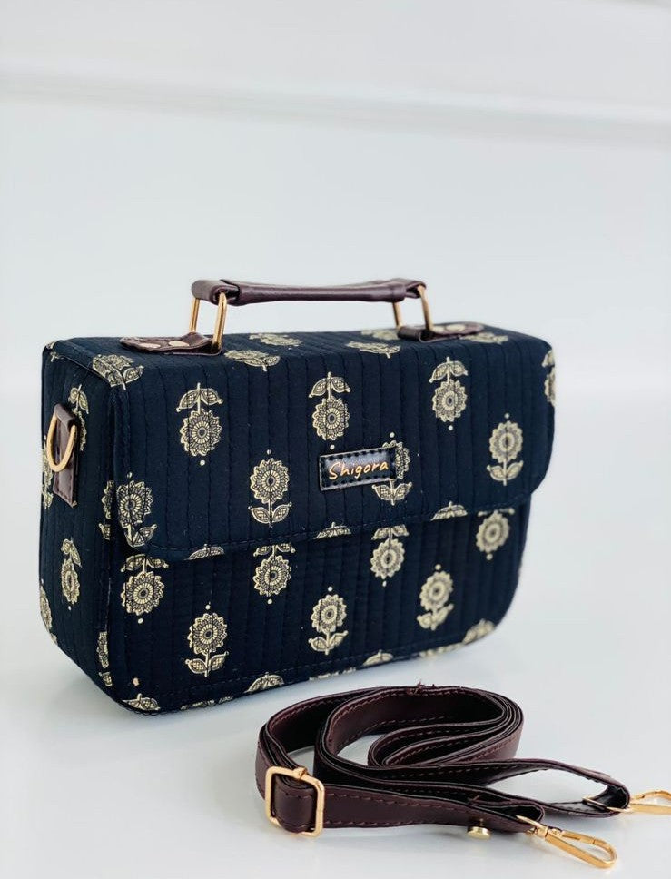 Indigo Mosaic Sling Bag