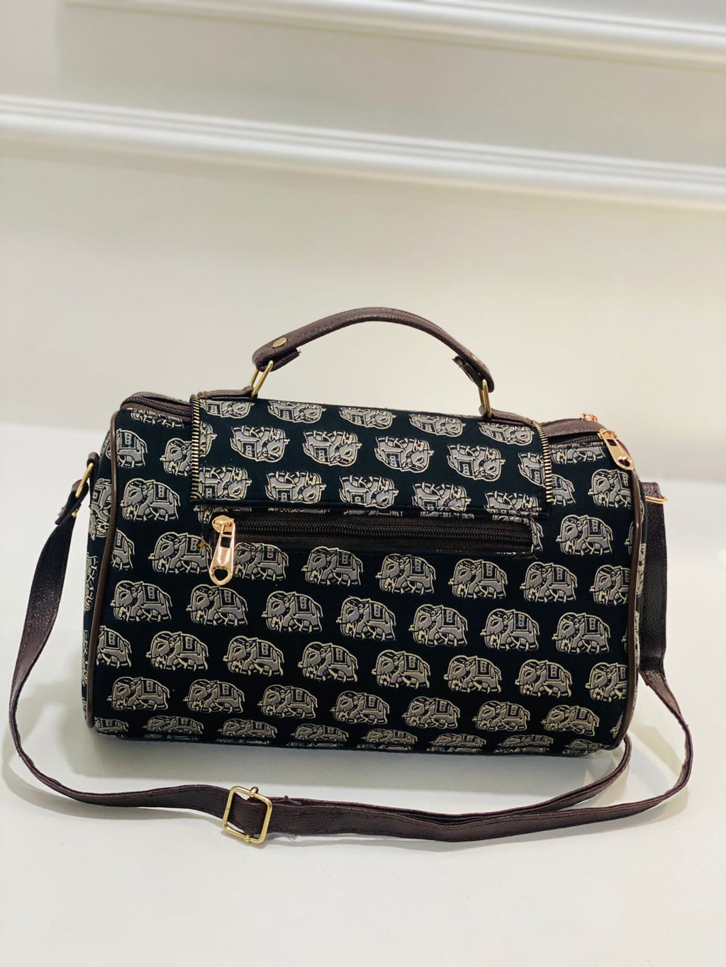 Royal Elephant Large Satchel Bag