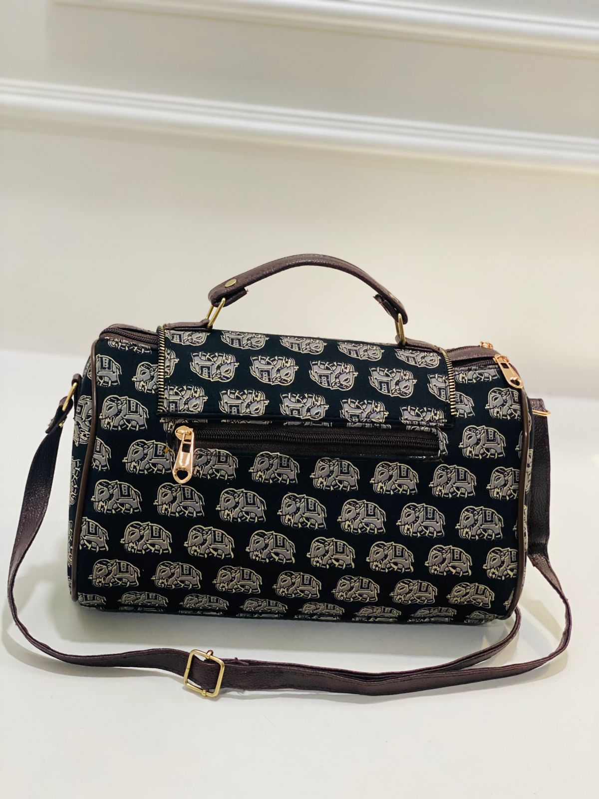 Royal Elephant Large Satchel Bag