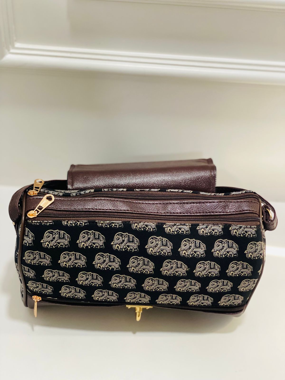 Royal Elephant Large Satchel Bag
