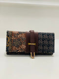 Brown Patchwork Wallet