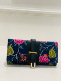 Navy Floral Wallet